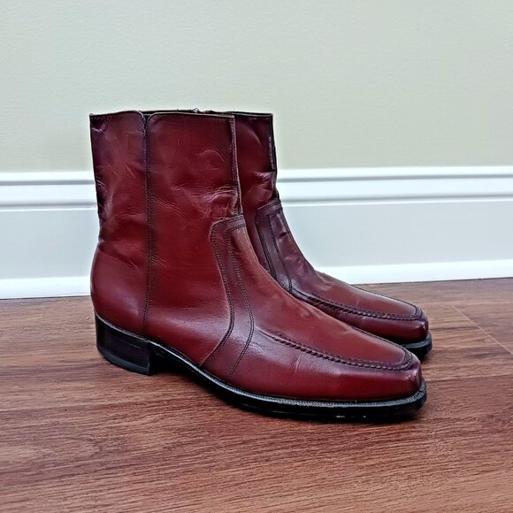 Florsheim Imperial Beatle Boots Ankle 33437 Mens Size 9 C Side Zip Vtg - Picture 1 of 10